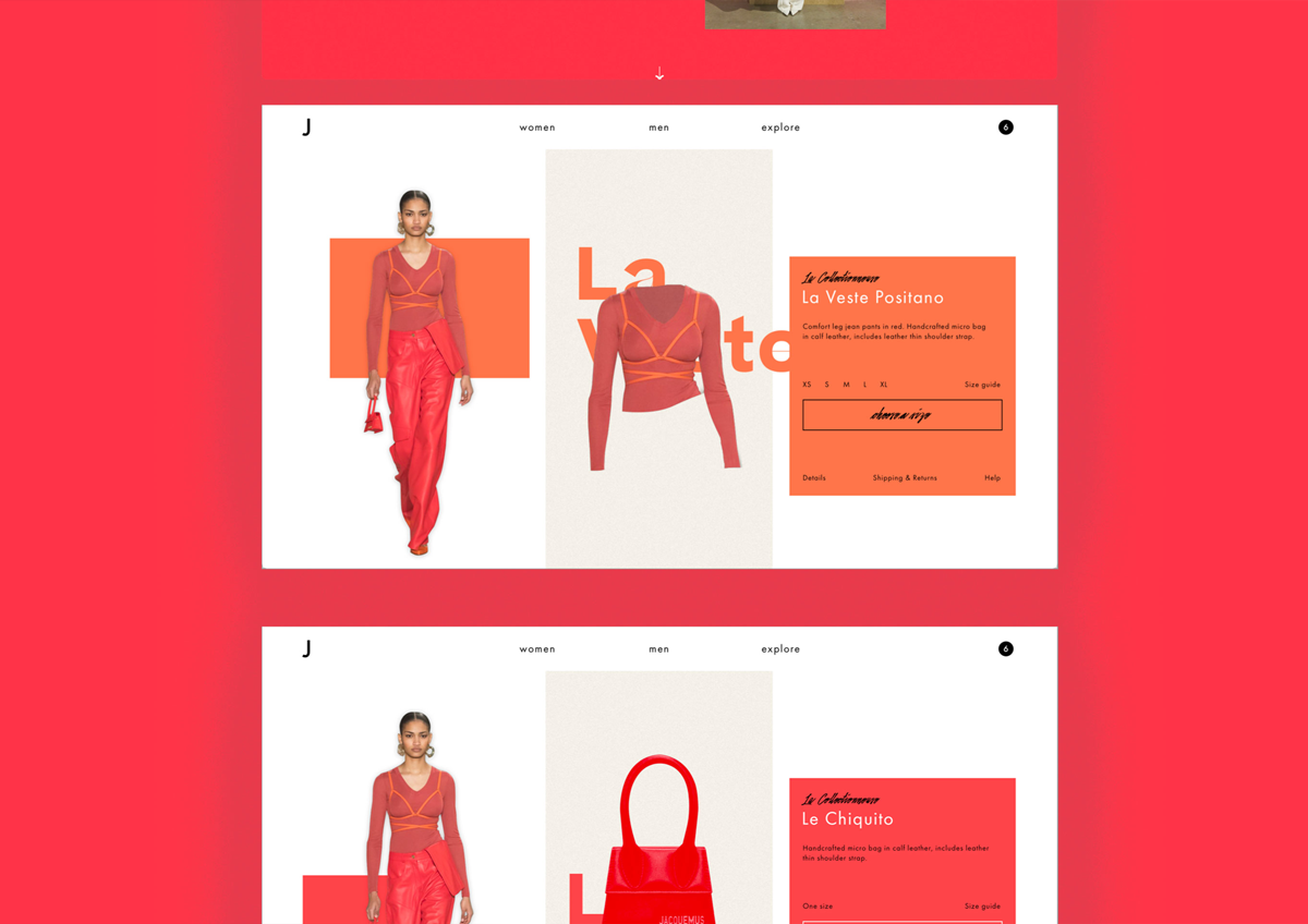 design a website for the fashion